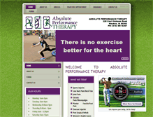 Tablet Screenshot of absoluteperformancetherapy.com